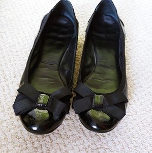 Kate Spade size 8 black patent leather ballet flat